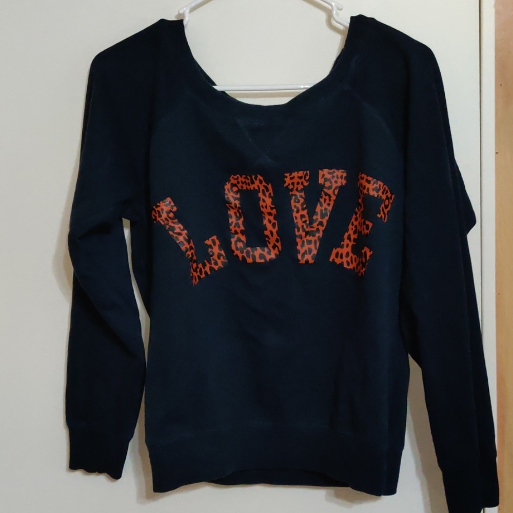 Blue warm sweater